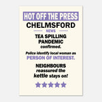 Tea Spilling Pandemic - Hot Off The Press — colour option | Timmy Loves Art