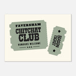 'Your Town' Chitchat Club - Ticket Stub Print — colour option | Timmy Loves Art