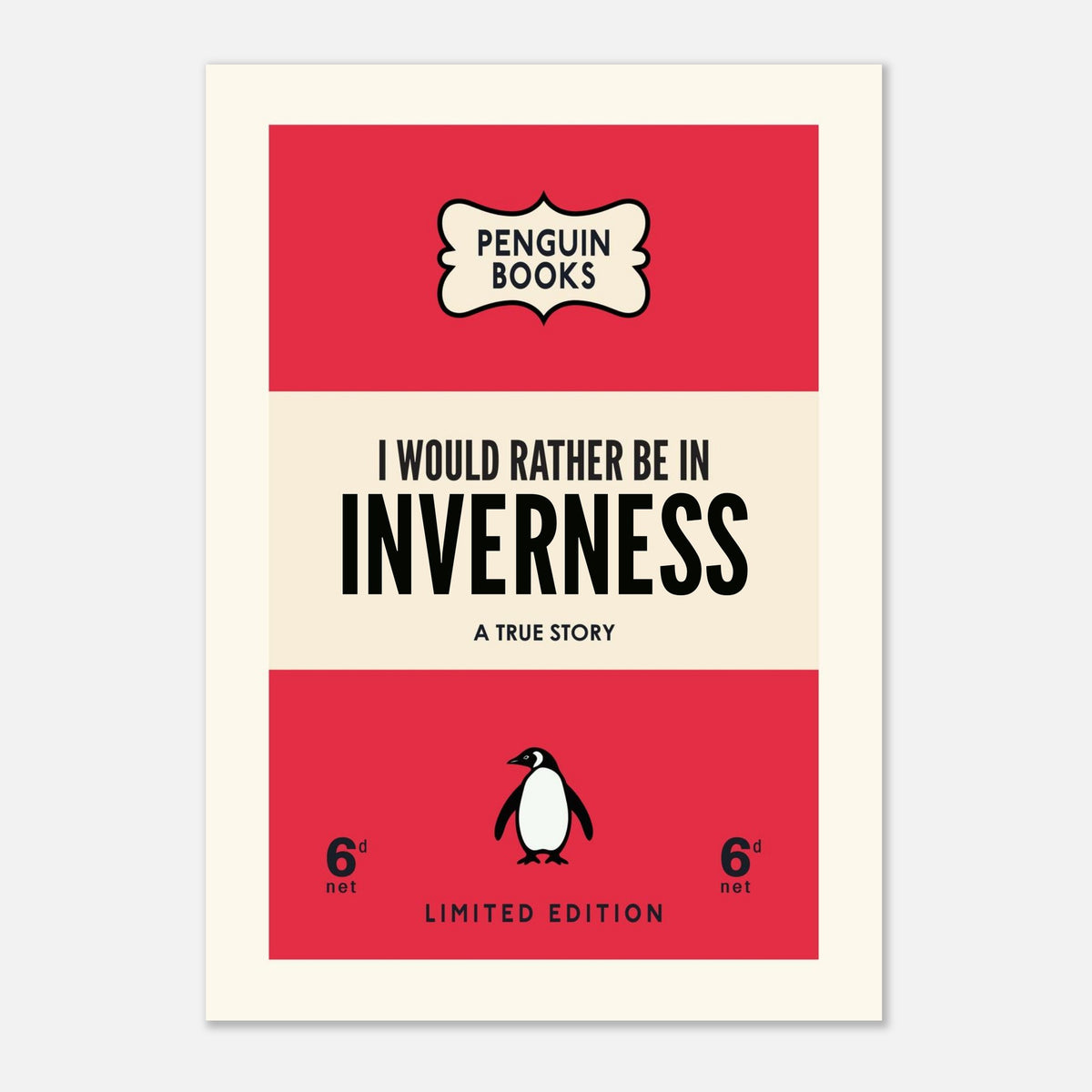 I Would Rather Be In 'Your Town'- Penguin Book Town Edition — alternate view | Timmy Loves Art