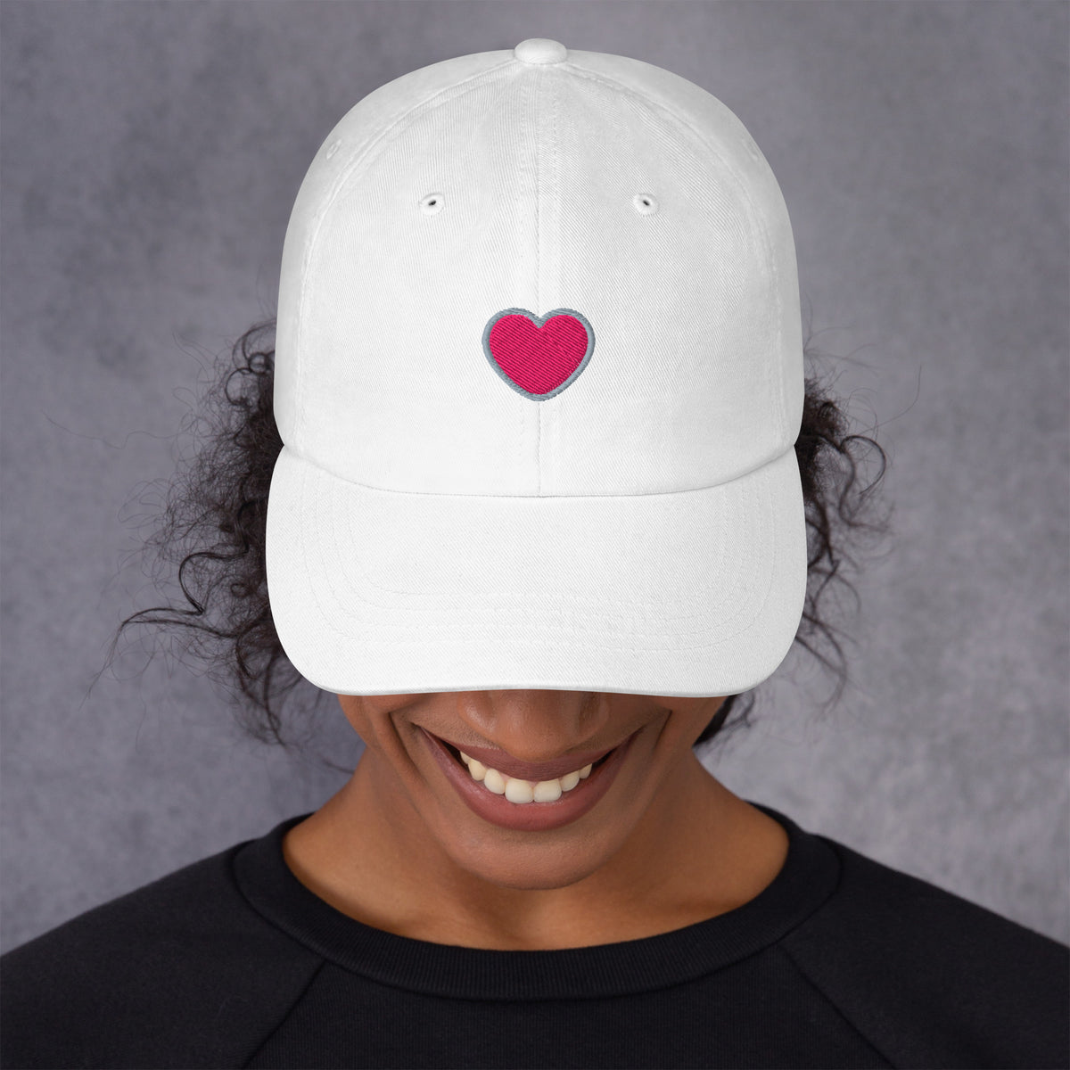 LOVE HEART - Classic Low Profile Cotton Cap | Baseball Hats