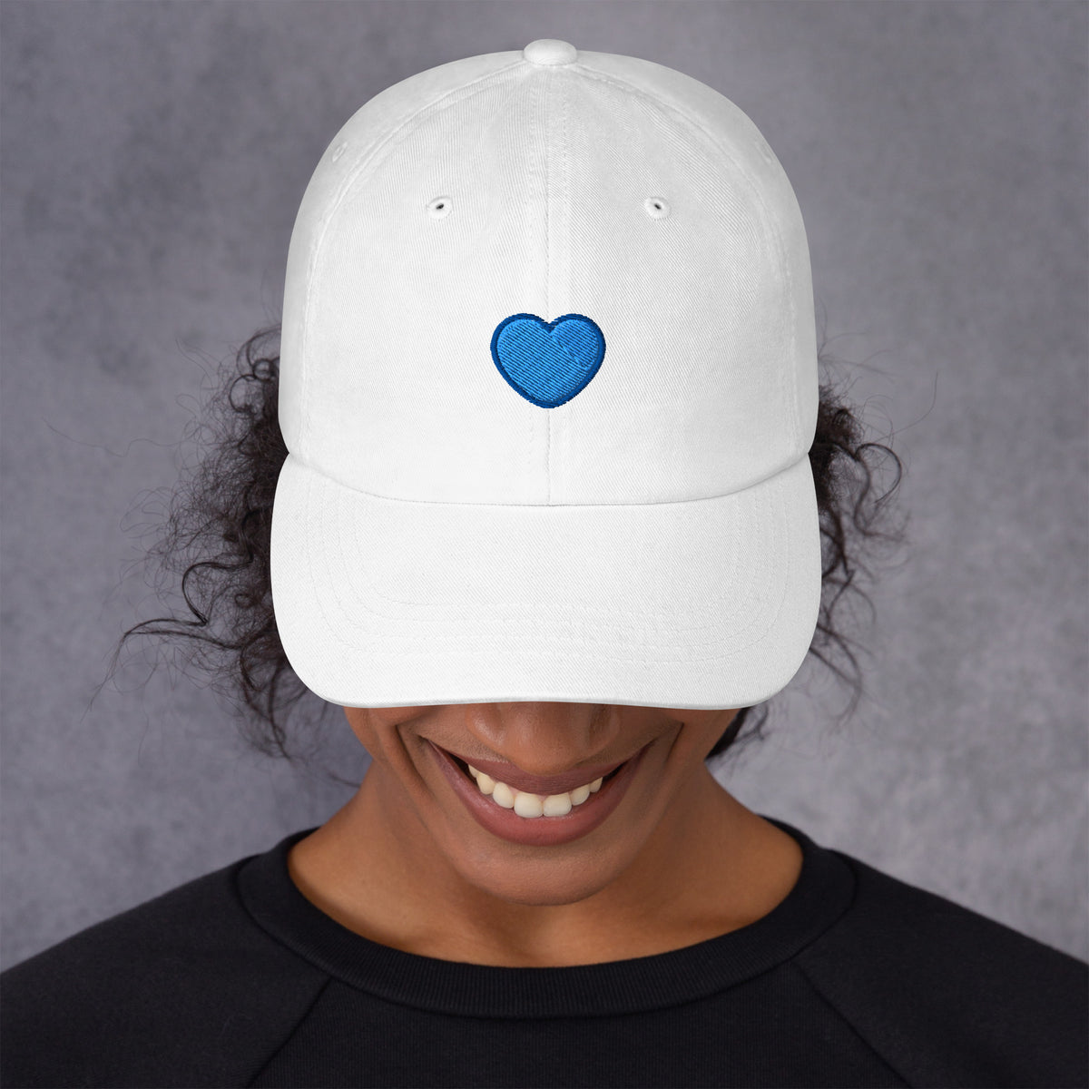 BLUE HEART - Classic Low Profile Cotton Cap | Baseball Hats