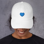BLUE HEART - Classic Low Profile Cotton Cap | Baseball Hats
