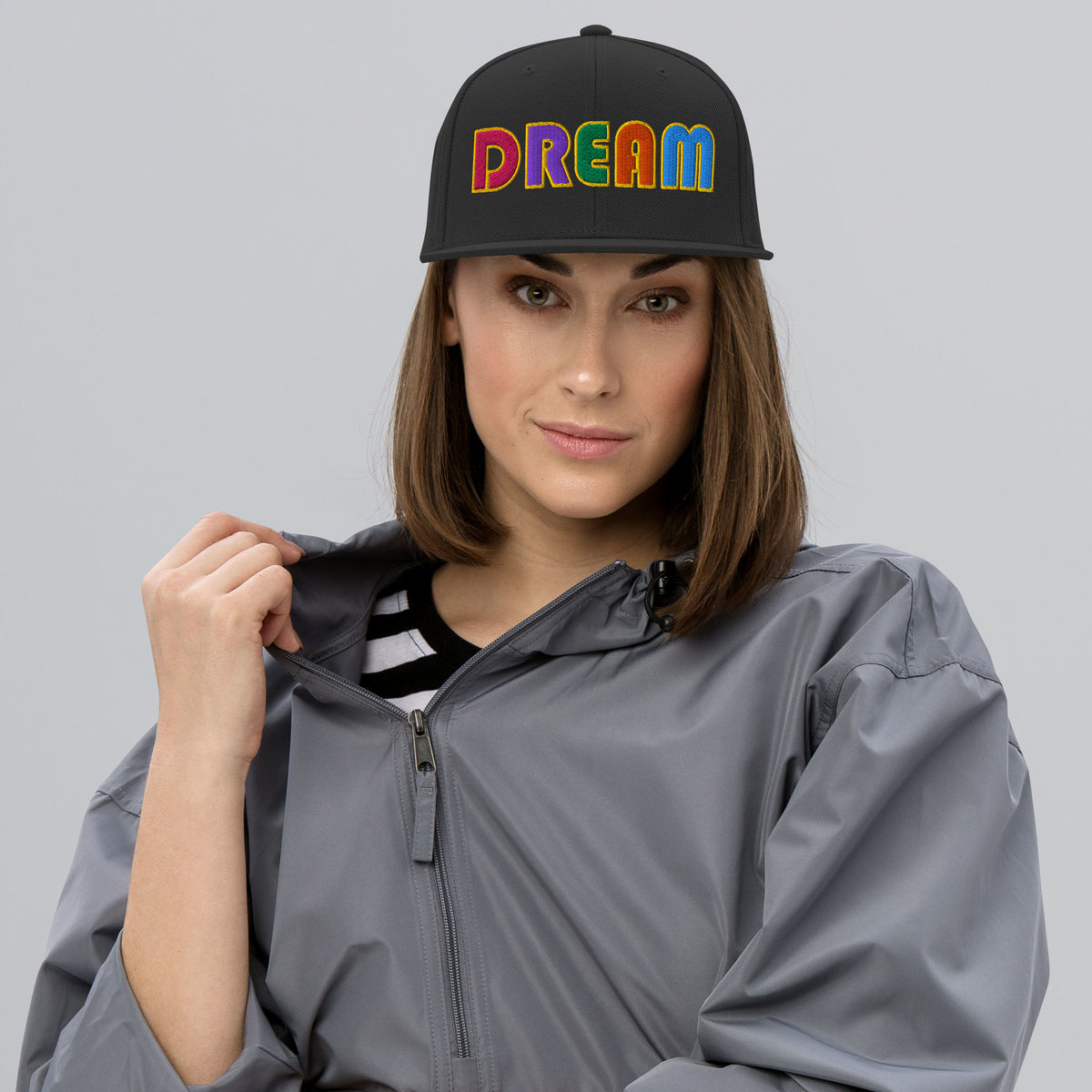 DREAM Snapback - Multi-Colored Embroidered Cap | Headwear