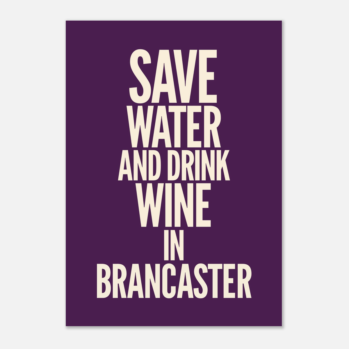 Drink Wine - Typography Print — alternate view | Timmy Loves Art