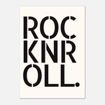 ROCK N ROLL - Motivational Stencil Print | Wall Art