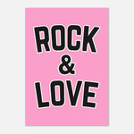 ROCK & LOVE - Bold Motivational Typography | Wall Art