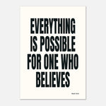 Everything is Possible - Mark 9:23 Bible Verse | Faith Art