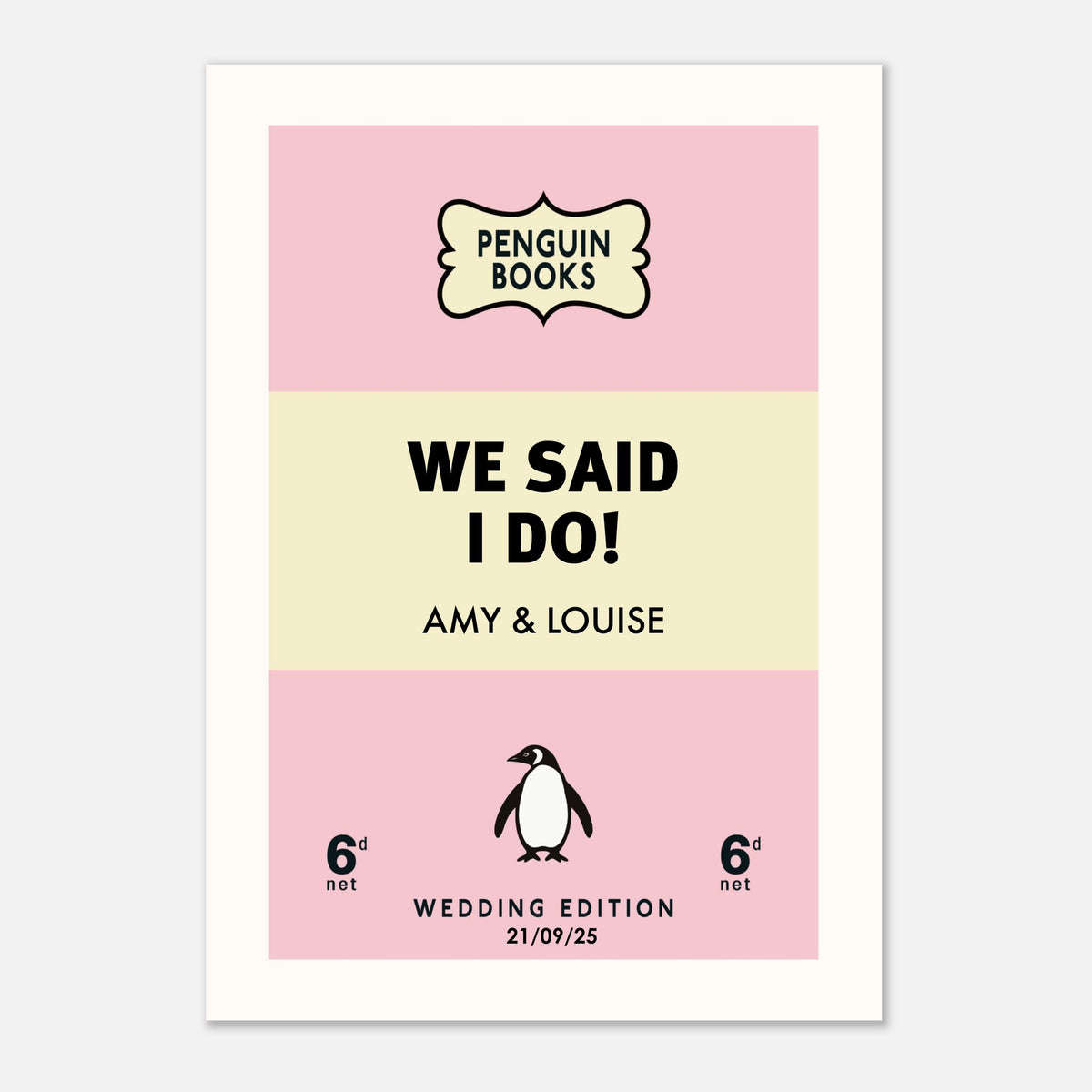 WE SAID I DO - Custom Wedding Book Art | Personalized Gifts