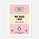 WE SAID I DO - Custom Wedding Book Art | Personalized Gifts