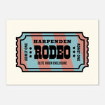 'Your Town' Rodeo - Ticket Stub Print | Timmy Loves Art