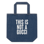 THIS IS NOT A GUCCI - Organic Denim Tote Bag | Bags