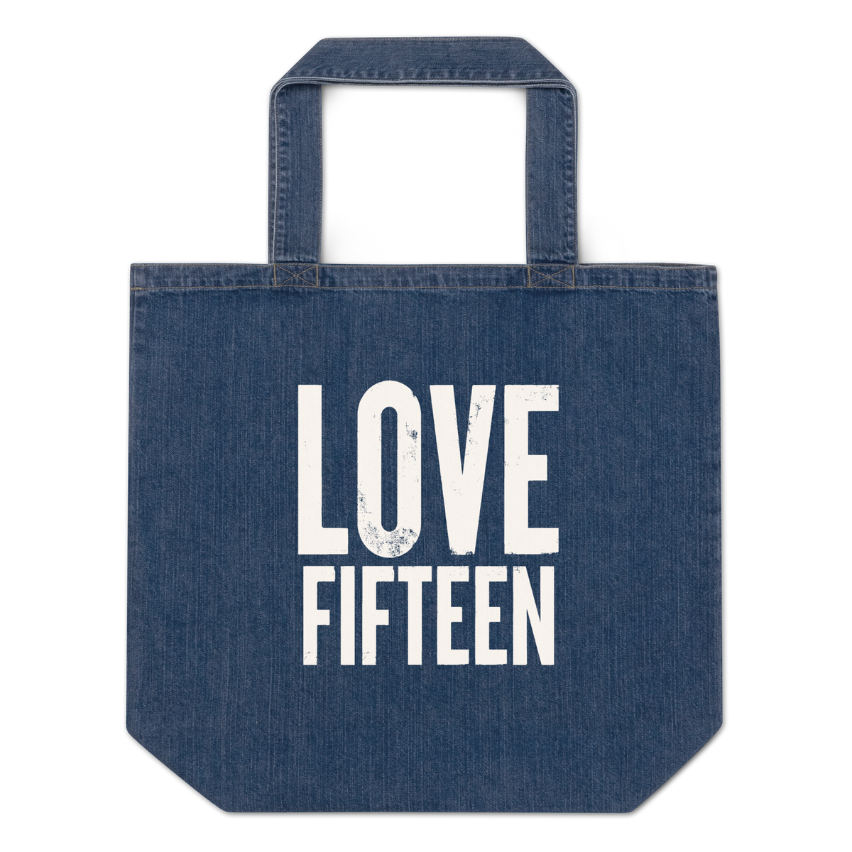 LOVE FIFTEEN - Organic Denim Tote Bag | Summer Accessories