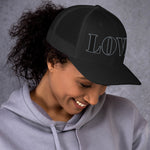 LOVE - Embroidered Mesh Back Trucker Cap | Headwear