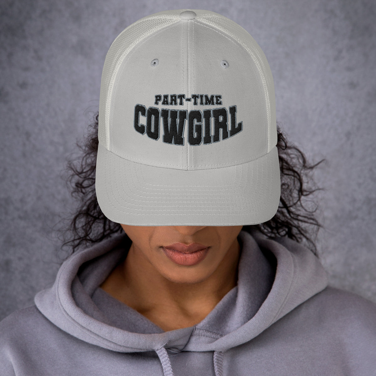 Part-Time Cowgirl - Embroidered Trucker Cap | Western Hat