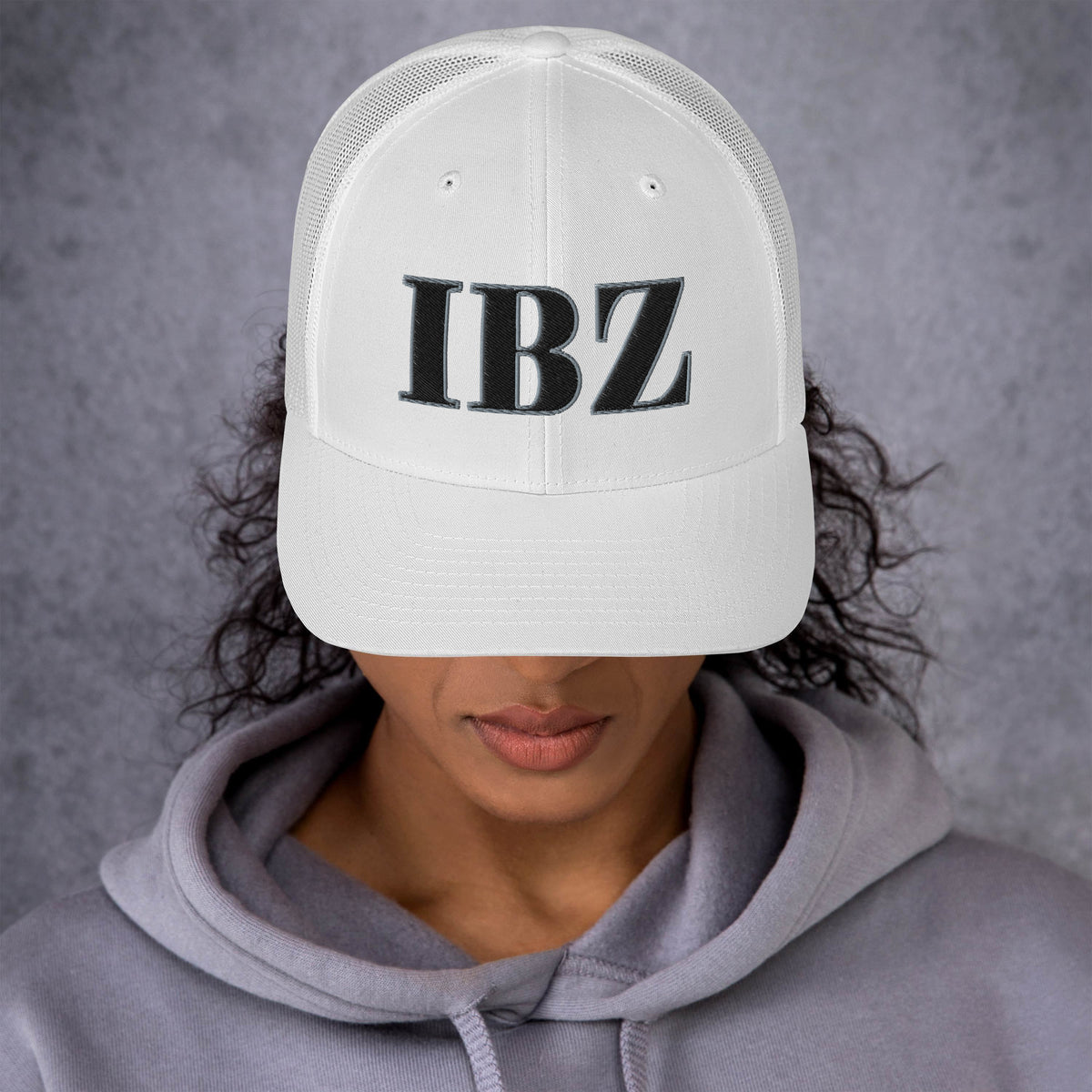 IBZ Trucker Cap - Ibiza Embroidered Mesh Hat | Headwear