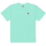 PINK HEART - Embroidered T-shirt | Love Unisex Cotton Tee