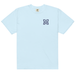 Letter M Embroidered Cotton T-shirt - Varsity Style | Gift
