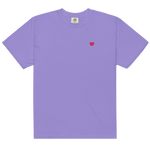 PINK HEART - Embroidered T-shirt | Love Unisex Cotton Tee