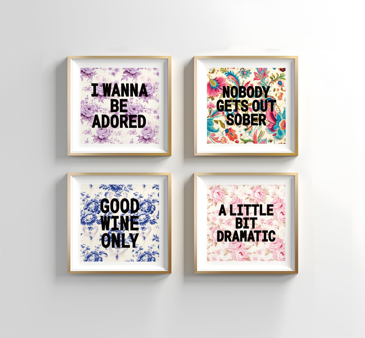 Shabby Chic Slogan Prints