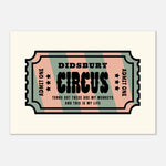 'Your Town' Circus - Ticket Stub Print | Timmy Loves Art