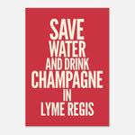 Drink Champagne - Typography Print — detail view | Timmy Loves Art