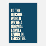 Normal Family - Typography Print — detail view | Timmy Loves Art