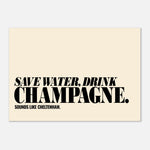 Drink Champagne - Typography Print | Timmy Loves Art