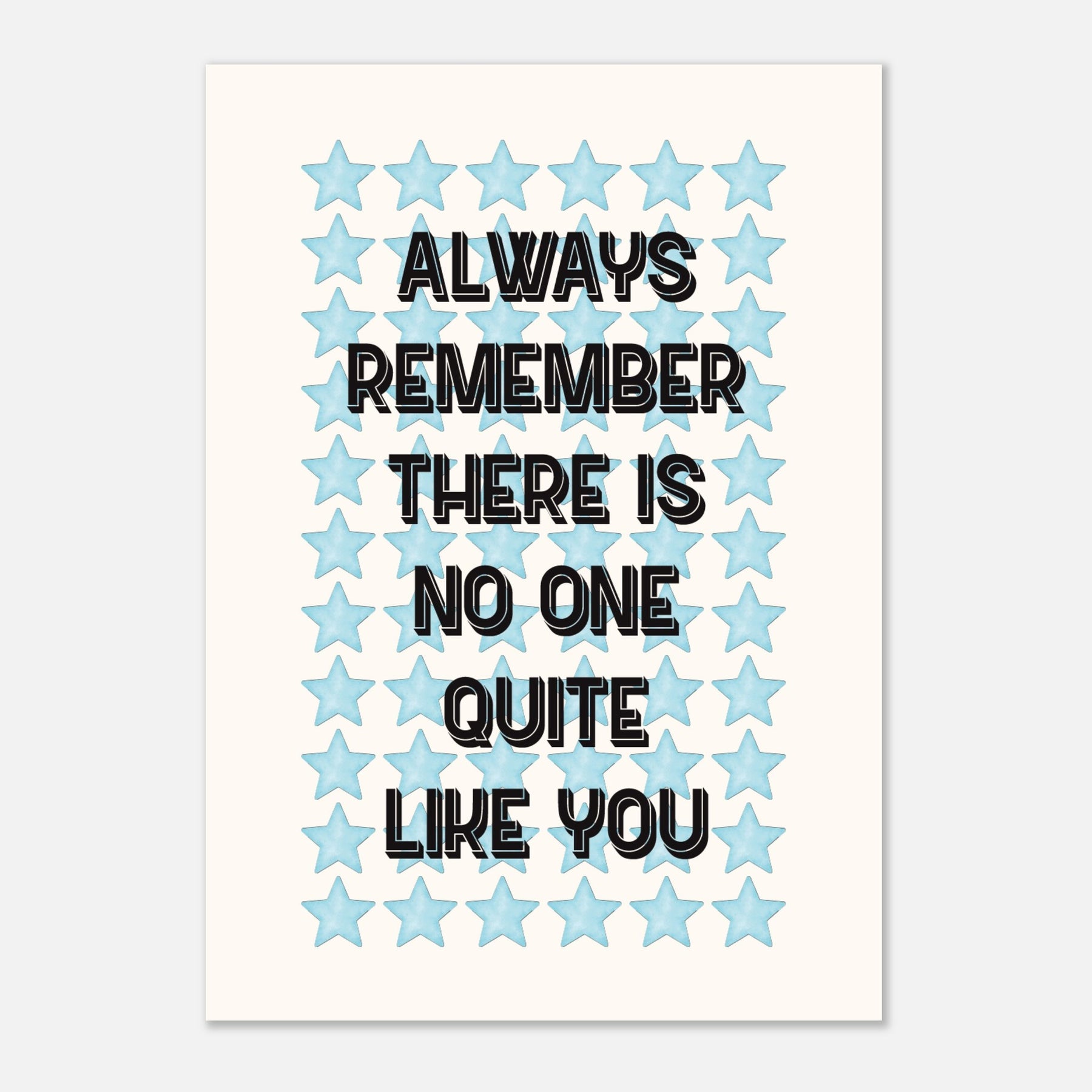 No One Quite Like You - Motivational Print | Wall Art– timmy loves art