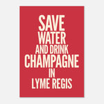 Drink Champagne - Typography Print — colour option | Timmy Loves Art