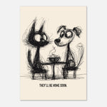 They'll Be Home Soon - Hand Drawn Sketch Style Print — alternate view | Timmy Loves Art