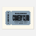 'Your Town Funny Dad' Comedy Club - Ticket Stub Print — detail view | Timmy Loves Art