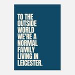 Normal Family - Typography Print — colour option | Timmy Loves Art