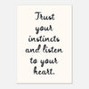 Trust Your Instincts - Self-Love | Motivational Wall Art