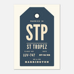 Mr & Mr Married In - Luggage Tag Print — alternate view | Timmy Loves Art