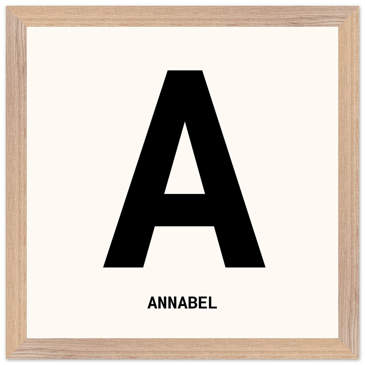 Alphabet Framed Print - Personalised Letter Art | Wall Decor