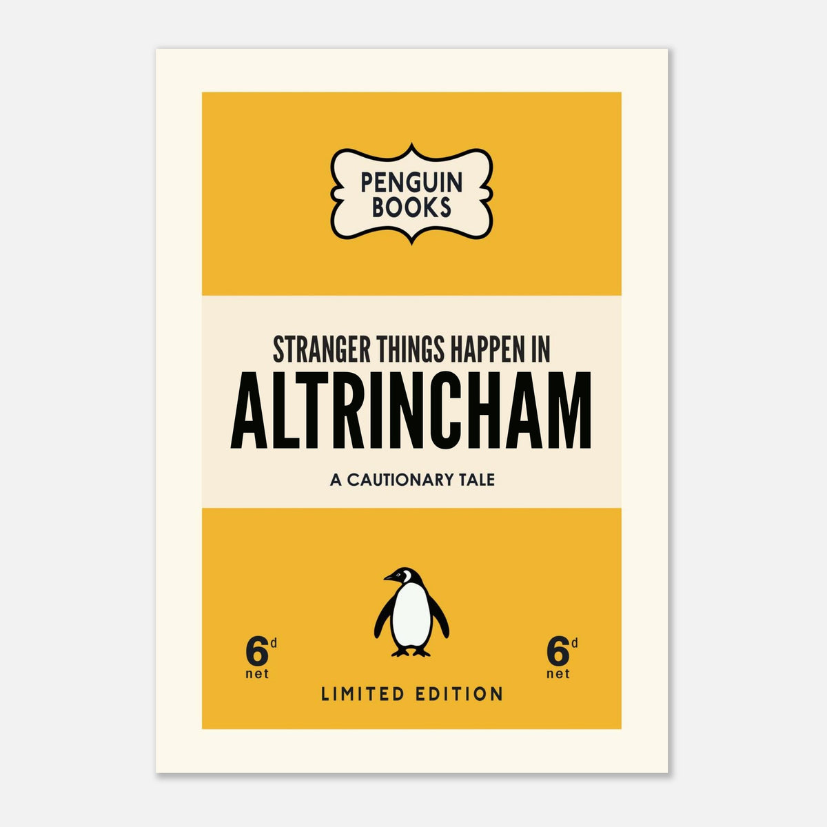 Stranger Things Happen In 'Your Town'- Penguin Book Town Edition — detail view | Timmy Loves Art