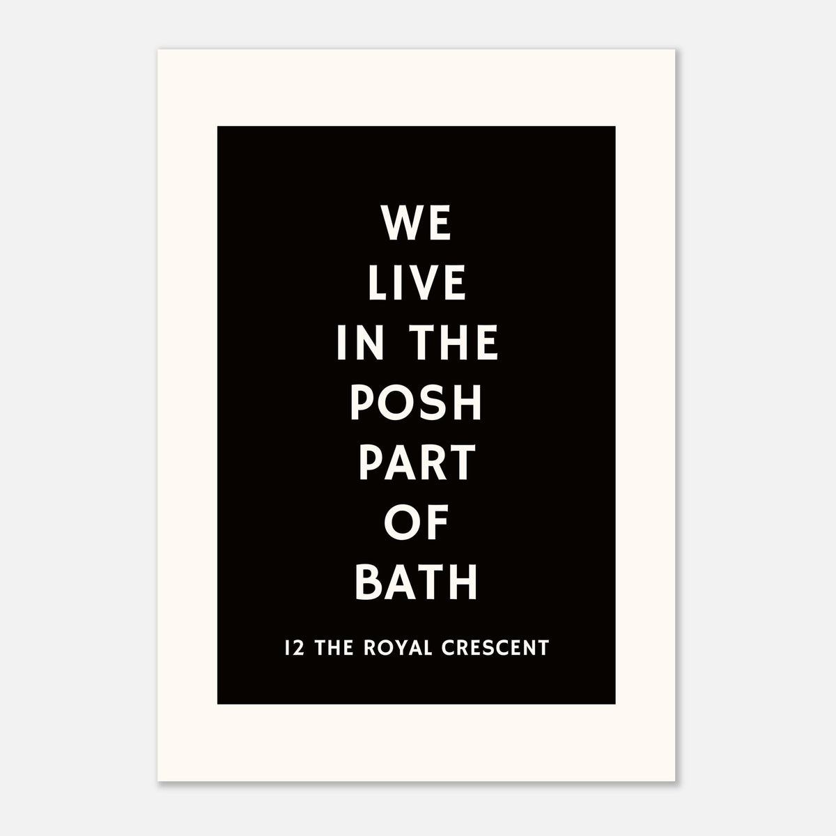 Posh Part Print - Custom Address Home Decor | Wall Art