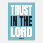 Trust In The Lord - Bold Bible Verse Print | Faith Decor