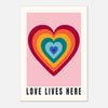 Love Lives Here - Dopamine Decor | Love Wall Art