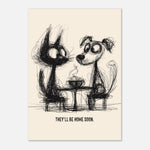 They'll Be Home Soon - Hand Drawn Sketch Style Print — detail view | Timmy Loves Art