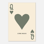 Queen Of Hearts- Playing Card Print — detail view | Timmy Loves Art