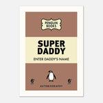 Super Daddy - Personalised Penguin Book Print | Wall Art