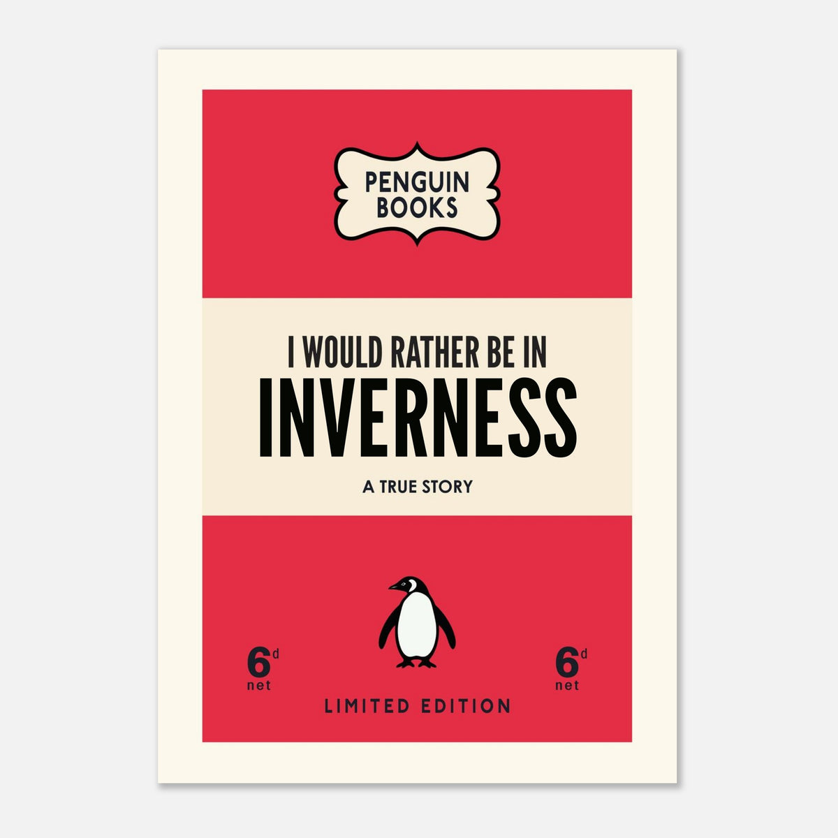 I Would Rather Be In 'Your Town'- Penguin Book Town Edition | Timmy Loves Art
