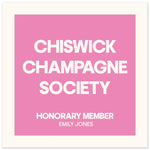 Town Champagne Society - Custom Personalized Print | Wall Art