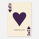 Forever Love- Queen And King Of Hearts Print — alternate view | Timmy Loves Art