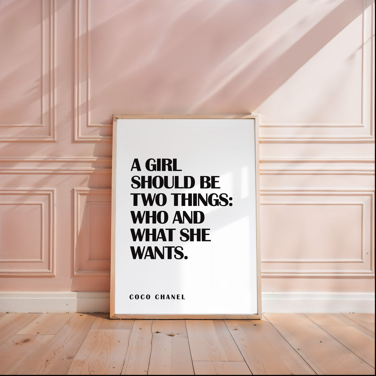COCO CHANEL - A Girl Should Be Two Things