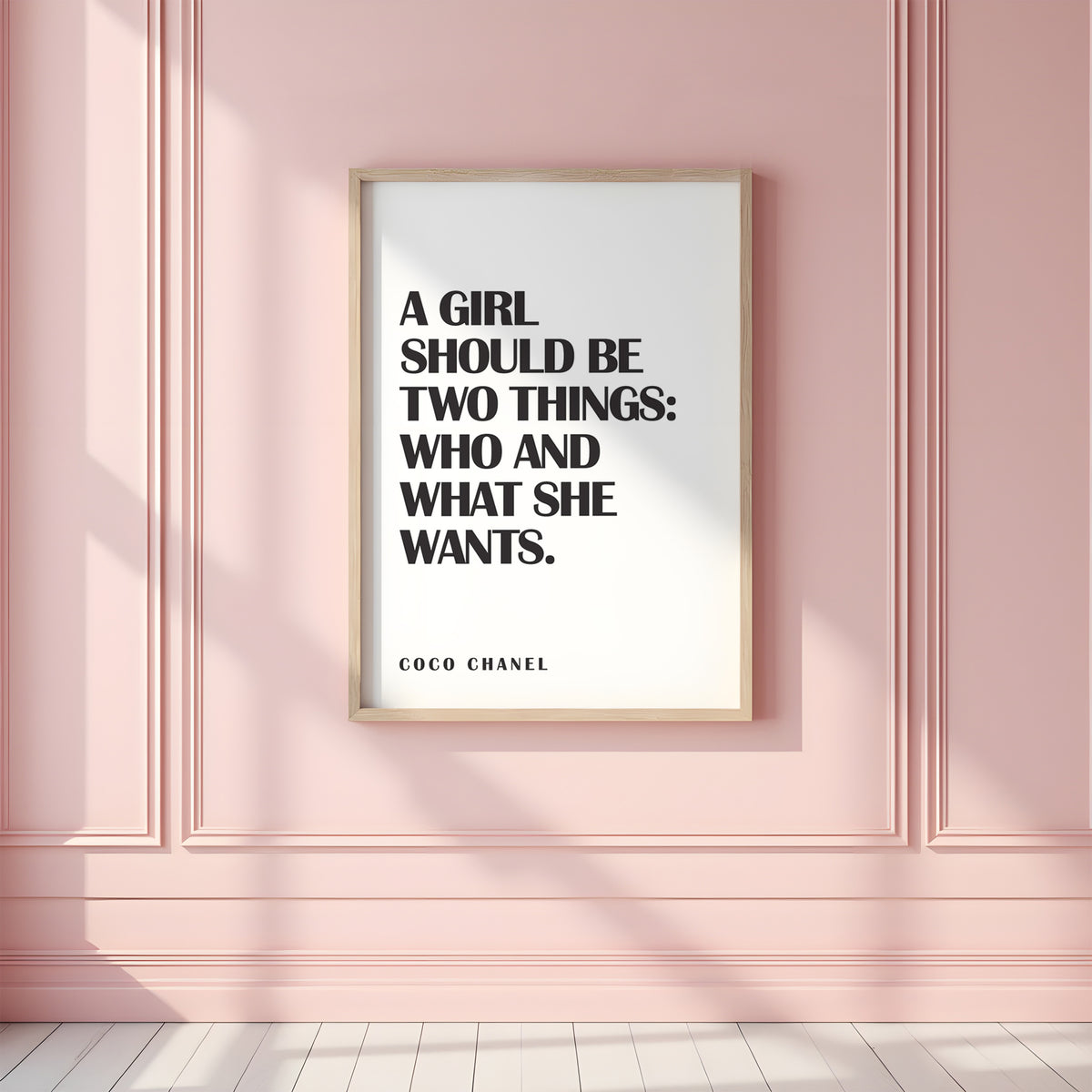 COCO CHANEL - A Girl Should Be Two Things