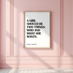 COCO CHANEL - A Girl Should Be Two Things