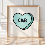 CANDY HEART- Personalised Wedding Art