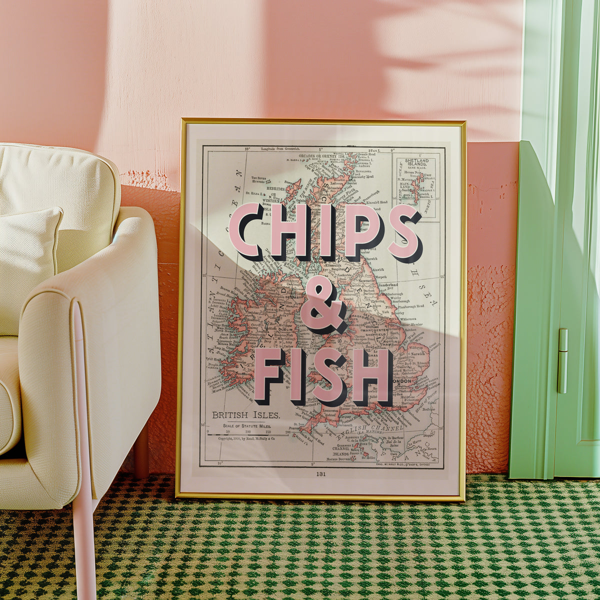 CHIPS & FISH - 40cm x 50cm